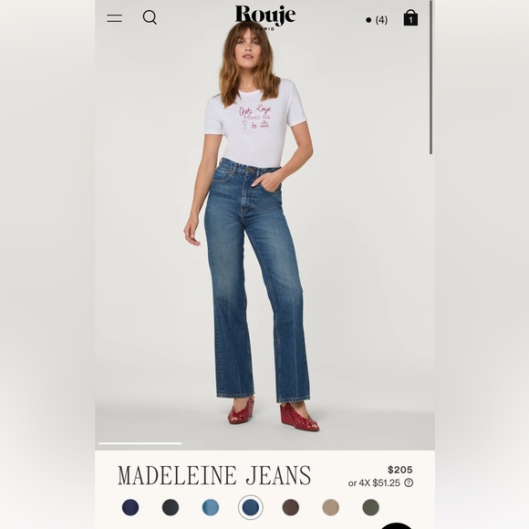Rouje Denim - NWT Rouje Madeleine jeans